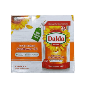 Dalda Sunflower Oil Stand up Pouch 1L x5